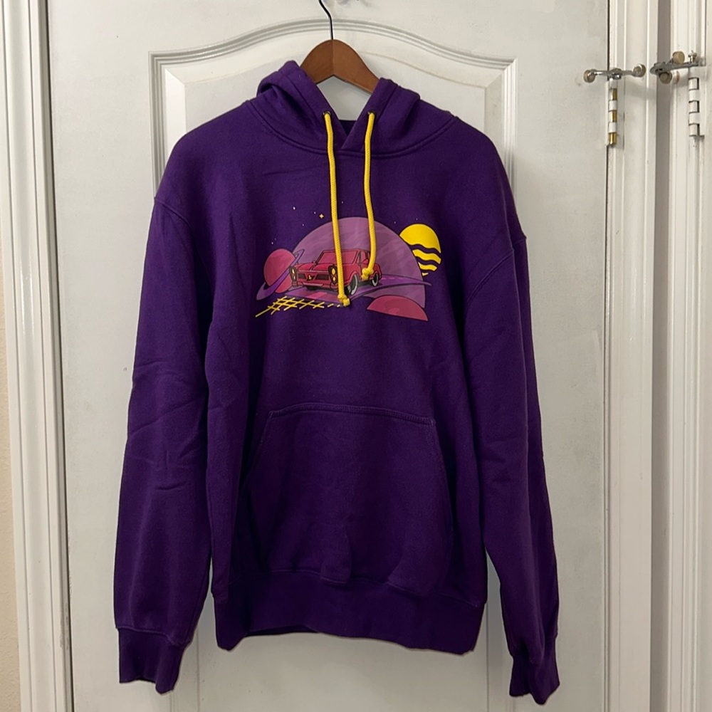 Five Hills Purple Quackity Night Drive Hoodie Sweatshirt